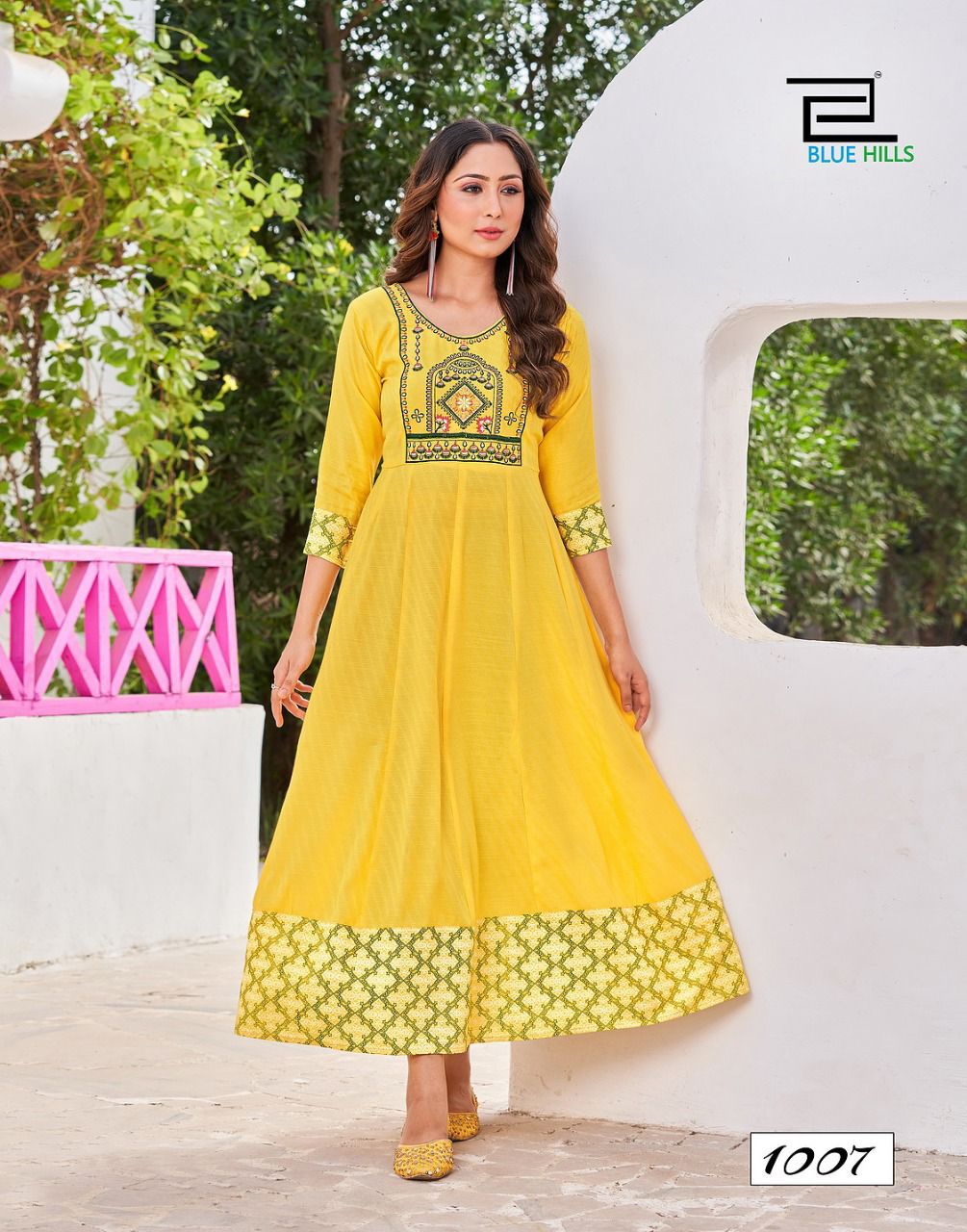 Blue Hills Bachelor 1 Heavy Latest Festive Wear Rayon Anarkali Kurti Collection